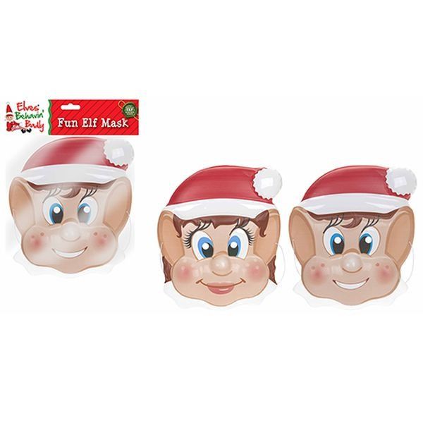 2ast Boy Girl Elf Design Face  Mask In Tray.polybag Hdr With Hdr