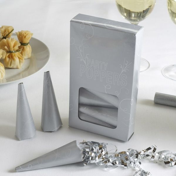 Silver Party Poppers