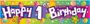Happy 1st Birthday Banner