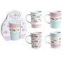 Pretty Pastel Flowers Design Stoneware  Mug  in 4 assorted designs