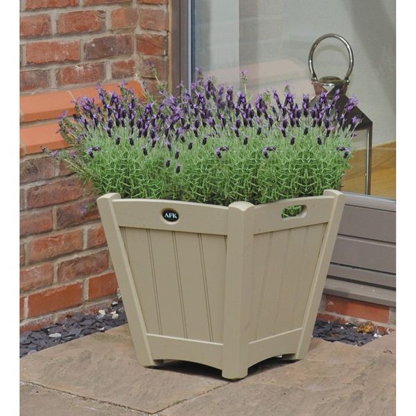 AFK Extra Large Dutch Planter Cream British Made FSC Garden Mall