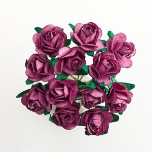 Paper Tea Rose Dusky Pink (144 Pack)