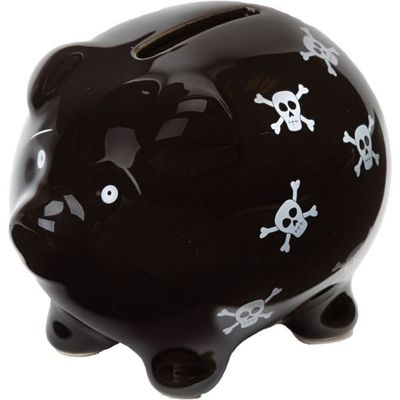 Bright Banks Skull Piggy Bank