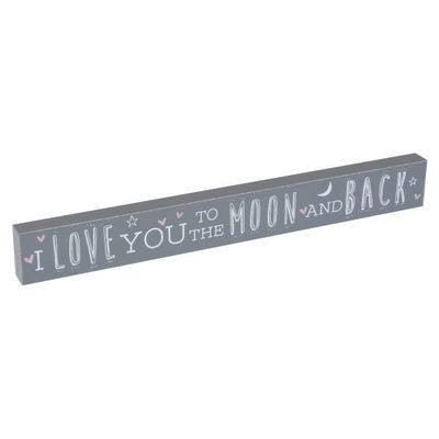 Love Life - Mdf Plaque - I Love You To The Moon