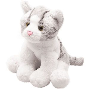 Yomiko Sitting Grey Tabby Cat