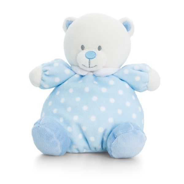 16cm Baby Puffball Bear 2  Assorted By Keel Toys - Blue / Pink