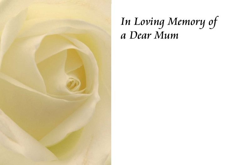 n Loving Memory of a Mum Greetings Card