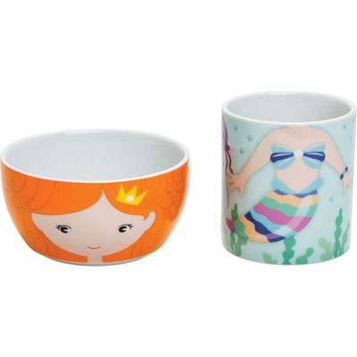 Hungry Heroes - Melody Mermaid Mug & Bowl set  By Suki Gifts