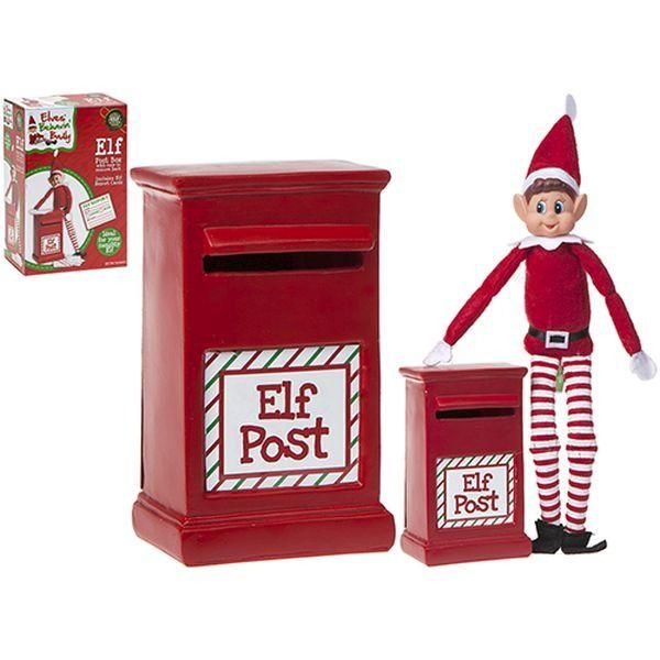 6 Inchh X 4 Inchw 2.5 Inchd Polystone Elf  Post Box In Pvc Coated Box    