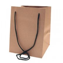 Natural Kraft With Moss Handle Hand Tie Bag