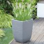 Limestone Grey Cotswold Planter 33cm Tall Square