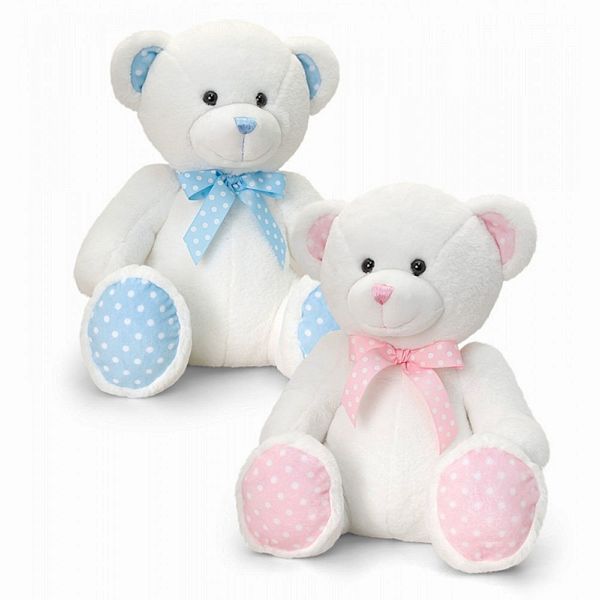 35cm Baby Spotty Bear Pink or Blue