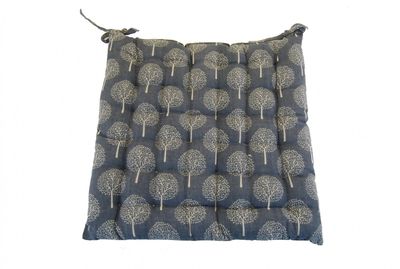 Charcoal & Grey Square Patterned Cushion
