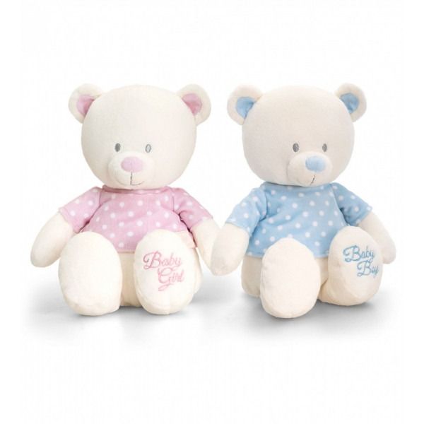 17cm Baby Girl or Boy Bear With T-shirt Soft Toy