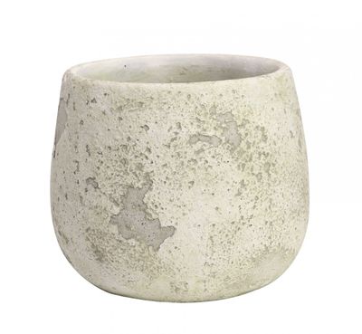 Rustic Bowl Cement Flower Pot 14.5cm