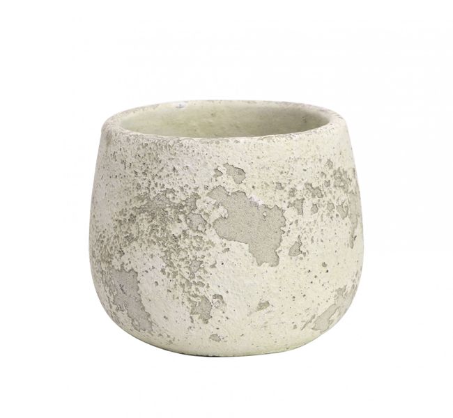 Rustic Bowl Cement Flower Pot 12cm