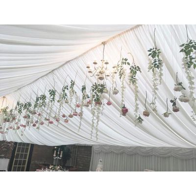 Hanging Silk Flowers - By GDC Weddings & Events