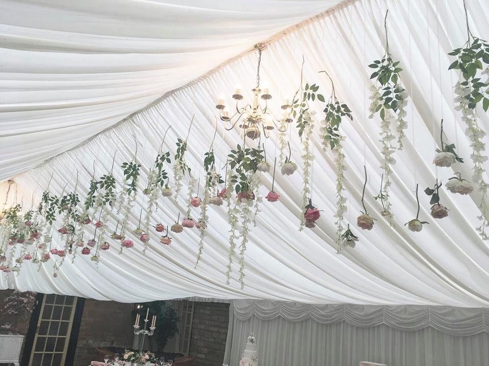 Hanging Silk Flowers - By GDC Weddings & Events