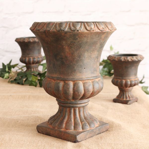 Urn Cement Flower Pot 28.5cm