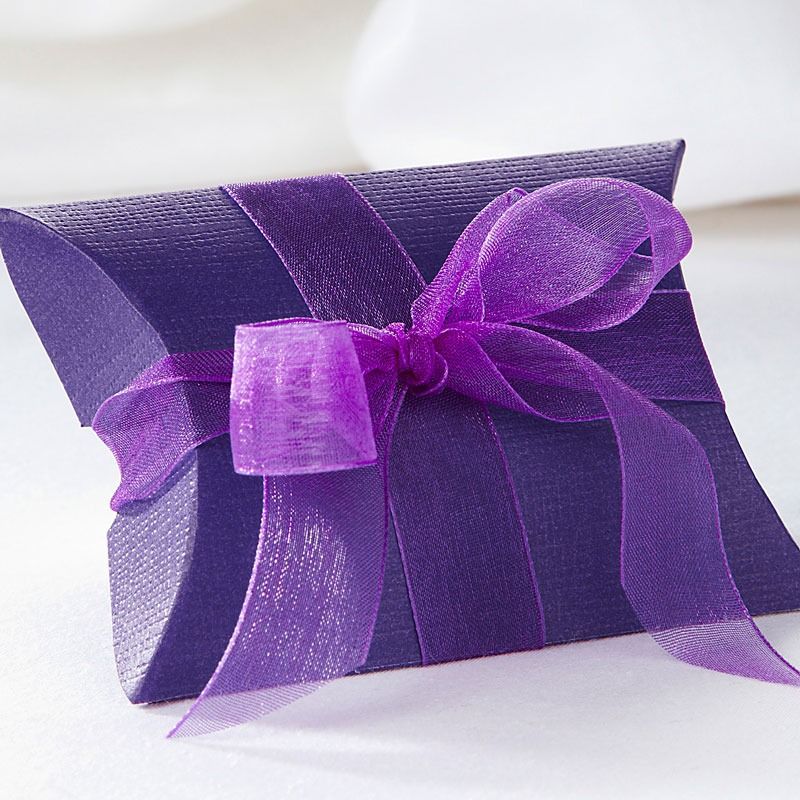 Purple Pillow Favour Box