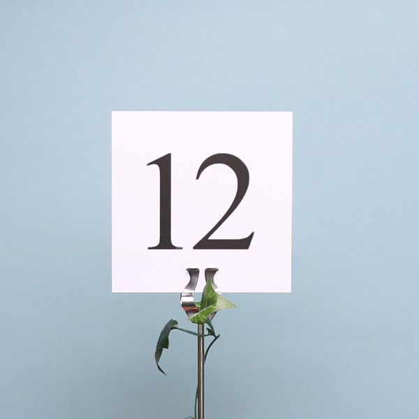 Square Table Numbers (1-12)