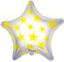 Yellow Patterned Star Balloon (22inch)