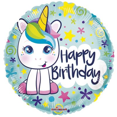 Cute Happy Birthday Unicorn balloon