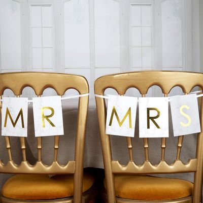 Marble Mr & Mrs Chair Bunting