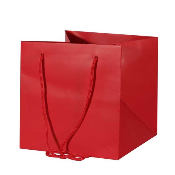 Medium red outlet bag