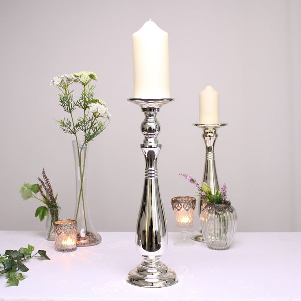Silver Candle Holder (42.5cm)