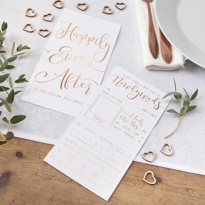 Rose Gold Foiled Advice Cards
