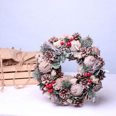 Frosty Woodland Christmas Wreath (30cm)