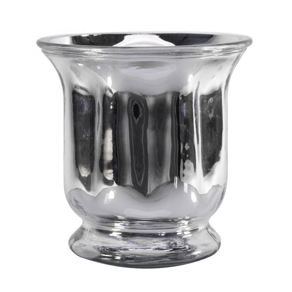 Silver Hurricane Vase (18cm)