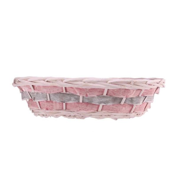 Pink Oval Two Tone Tray 34cm