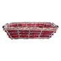 Red Rectangle Two Tone Tray 45/50cm