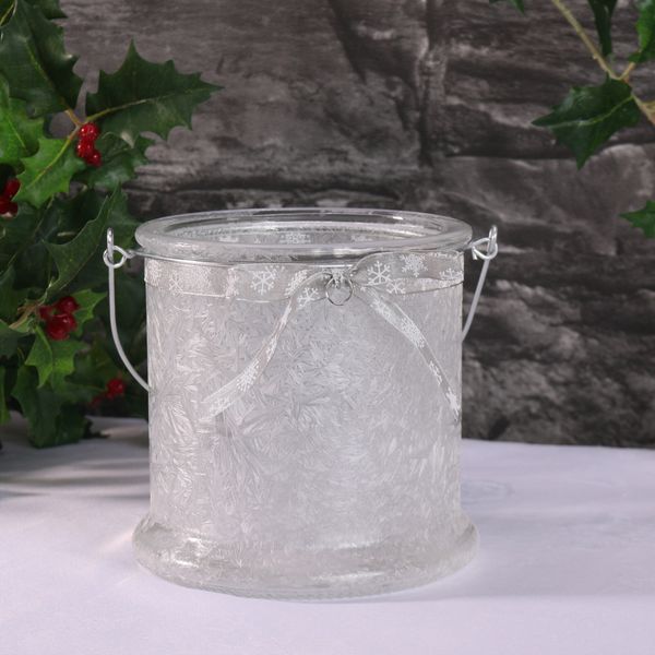 Ice Effect Candle Holder (14.5cm)