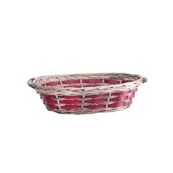 Red Oval Two Toned Tray 38/42cm