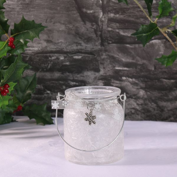 Ice Effect Candle Holder (9cm)