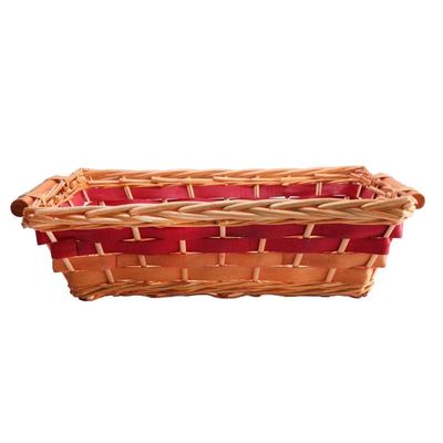 Red Rectangle Two Tone Tray 45/50cm