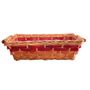 Red Rectangle Two Tone Tray 45/50cm