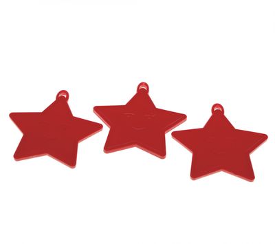 Primary Red Star Shape Weights (x50)
