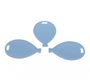 Pastel Blue Balloon Shape Weights (x50)