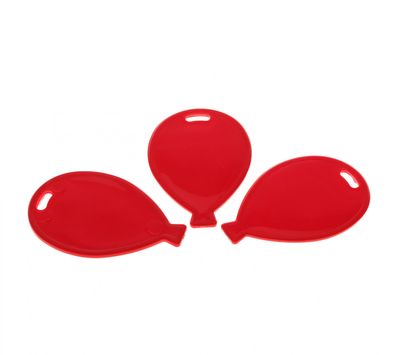Primary Red Balloon Shape Weights (x50)