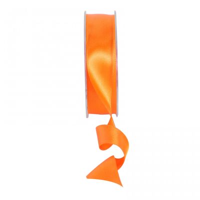 Orange Satin Ribbon 25mm