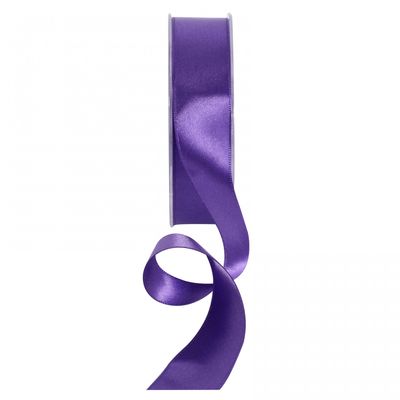 Dark Purple Satin Ribbon 25mm