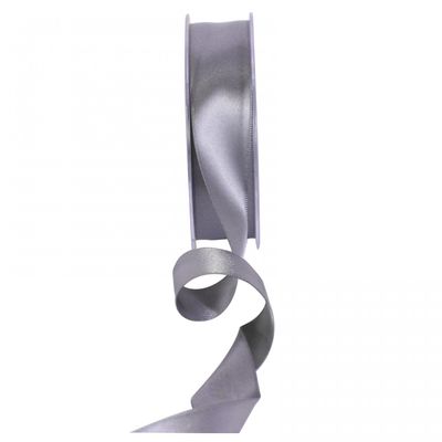 Gunmetal Grey Satin Ribbon 25mm