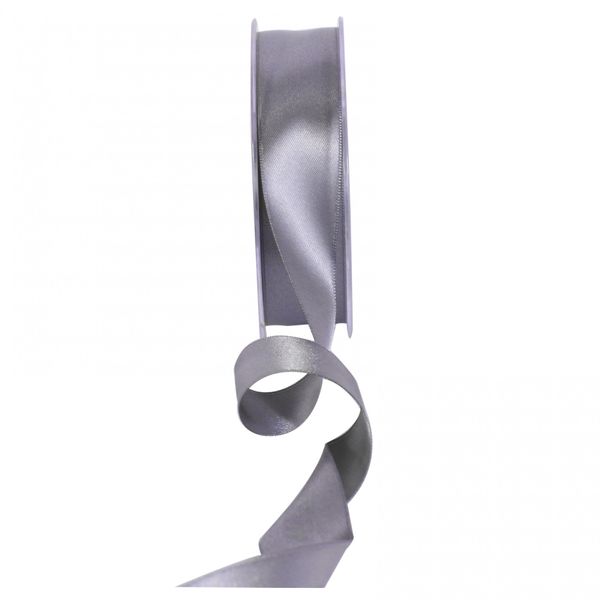 Gunmetal Grey Satin Ribbon 25mm