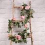 Pink Rose Garland Pink (175cm)