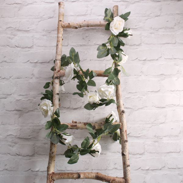 175cm Rose Garland cream