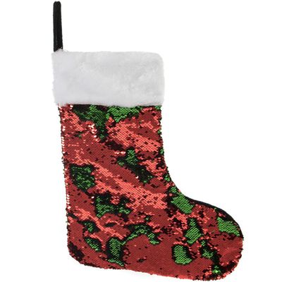 Sequin Stocking red